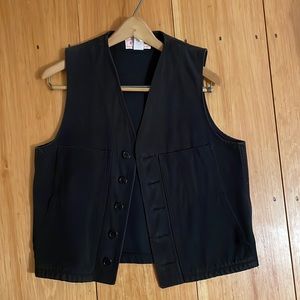 Vintage Filson Makinaw vest navy moleskin size small